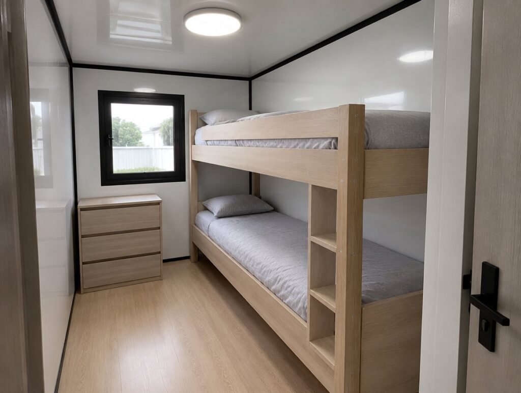 Deuxième chambre de l'Otini 37, avec deux lits simples